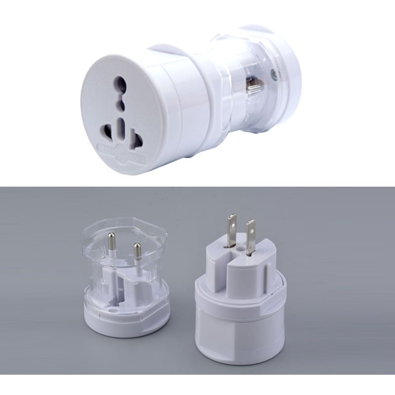 Universal Plug Adapter Travel All Around The World Multifunction UK EU US AU 4 in 1 Converter Black For Italy America Singapore