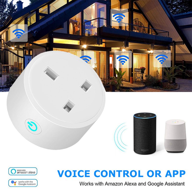 LEDEAST TP24 UK Standard Home Electrical Wireless Tuya App WiFi Socket 16A 220v Smart Wifi Remote Control Plug
