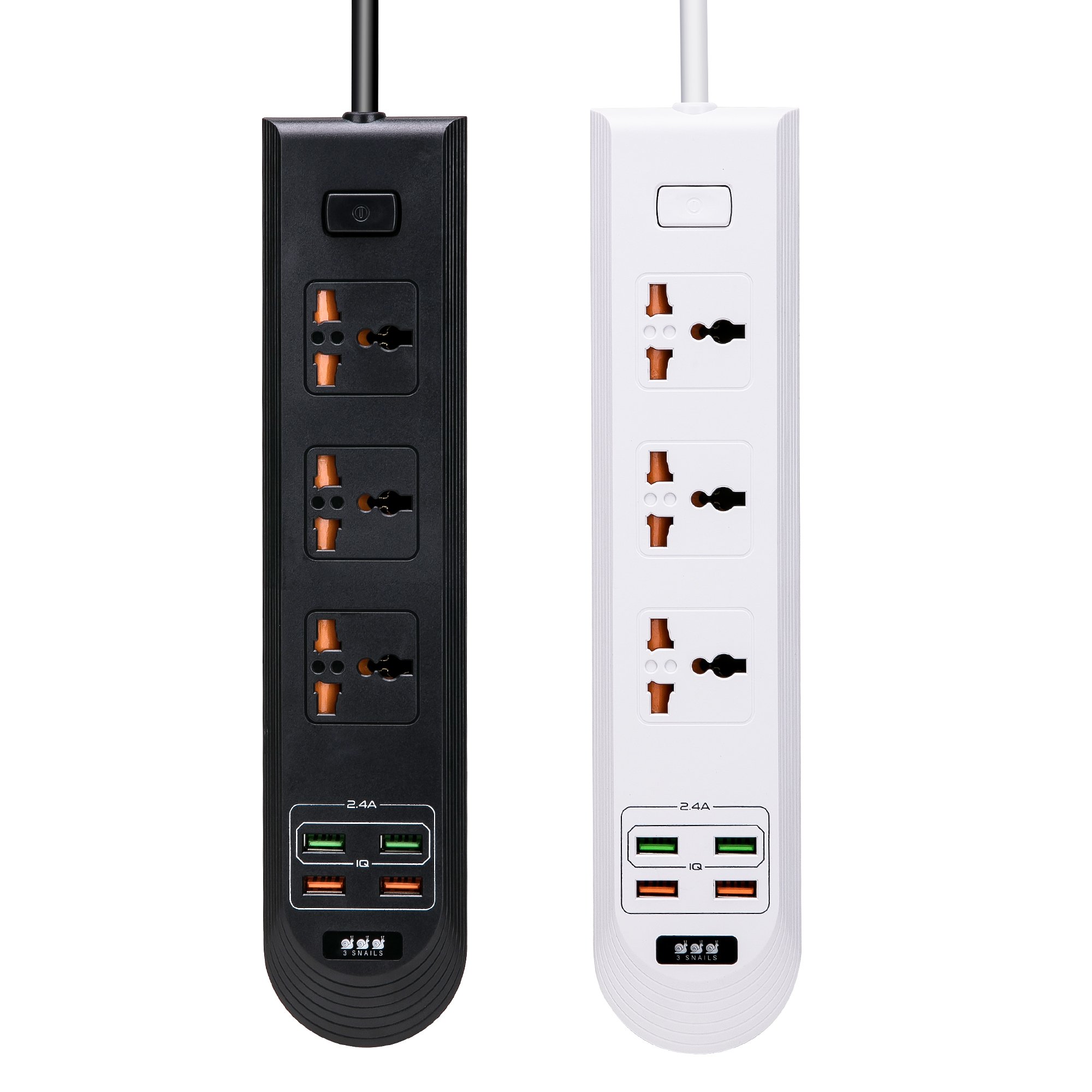 New Universal 3ac Outltes With 4usb Us Plugs Uk Eu Socket Pc Fire Retsrdant Material