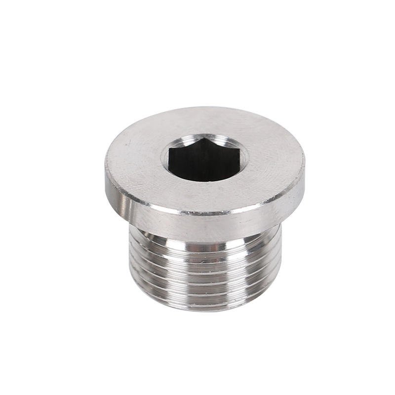 Customized Stainless Steel Threaded Plug M20 M24 Hexagon Socket Head Threaded Plug Plug Hydraulic Parts