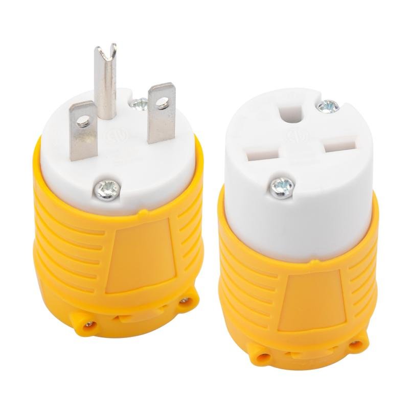 NEMA 6-15R Replacement Outlet, 15A 250V Replacement Plug for Extension Cord, cETLus Certificated