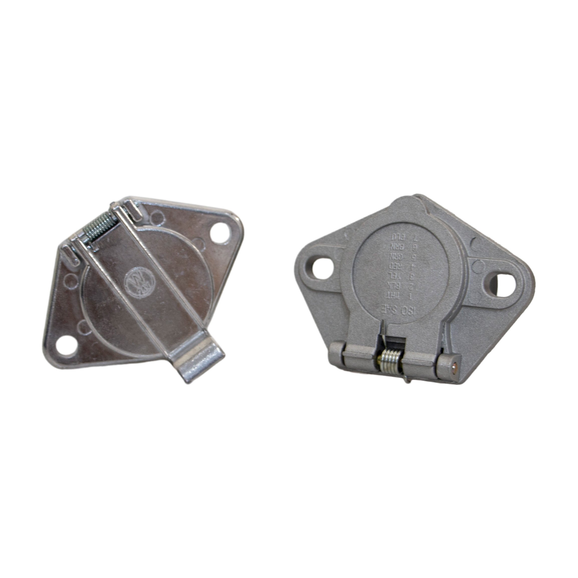 Semi Trailer Parts 24V Seven Core Plug Cable Connector Adapters Metal 7 Way Pin Plug Round Socket