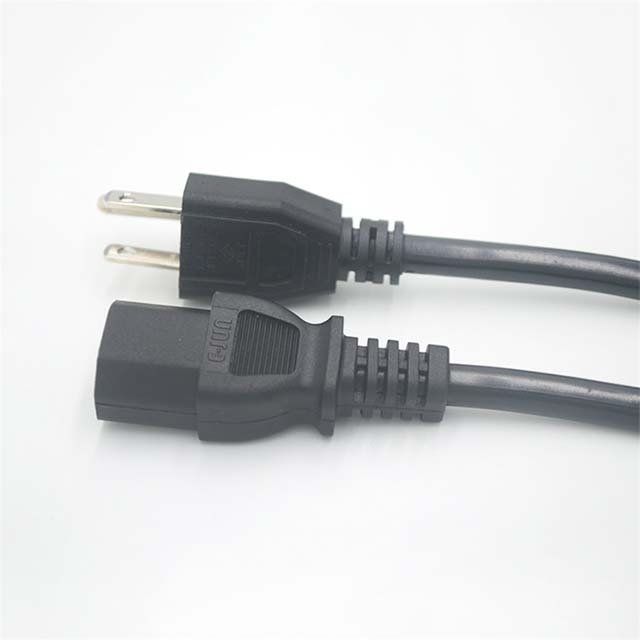 US standard ac power cord free sample USA 3pin plug us 3 pin power cable for computer