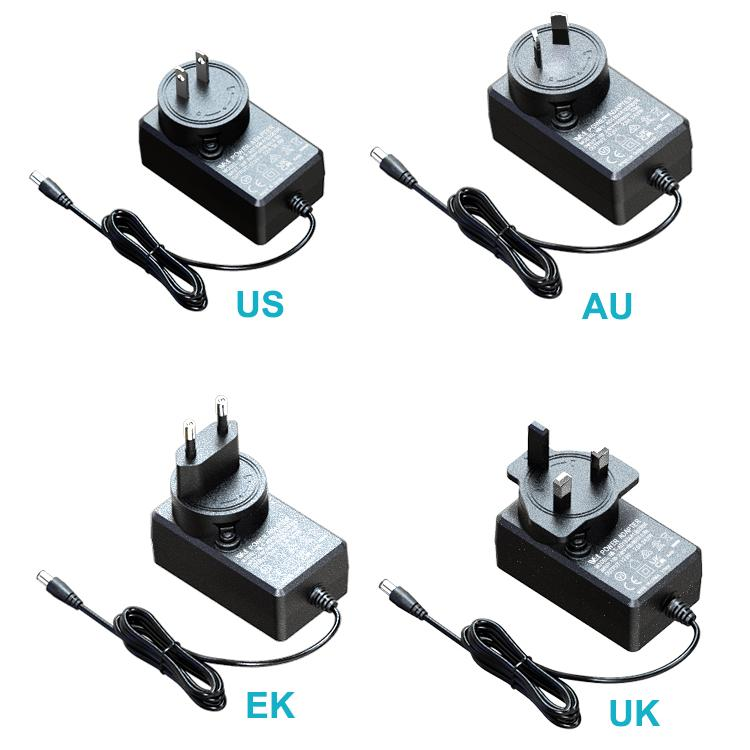 15w Detachable Plug Power Adapter Power Supply 5 Volts 2.5a Interchangeable Plug Adapter With Ce Ul Fcc