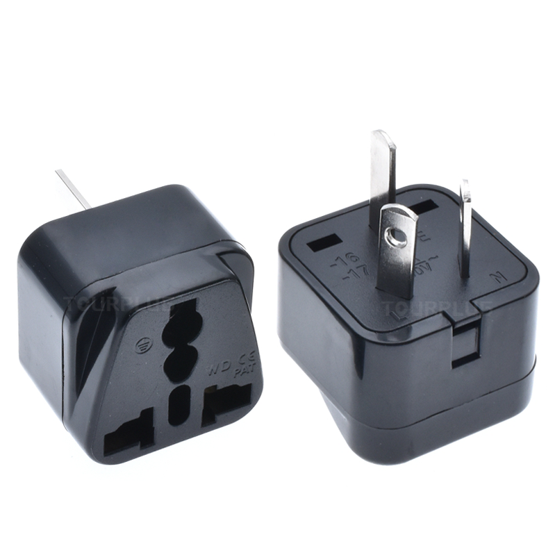 National standard conversion head Australian three flat pin plug Universal travel power converter