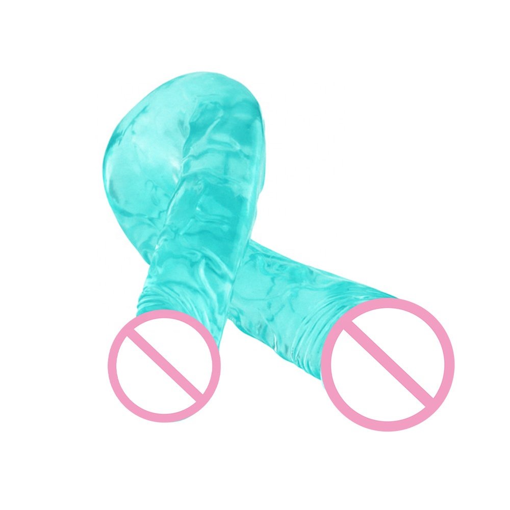 Double actual penis sex supplies 42cm flexible lesbian double penis Dix fake penis party anal vaginal g spot pleasure