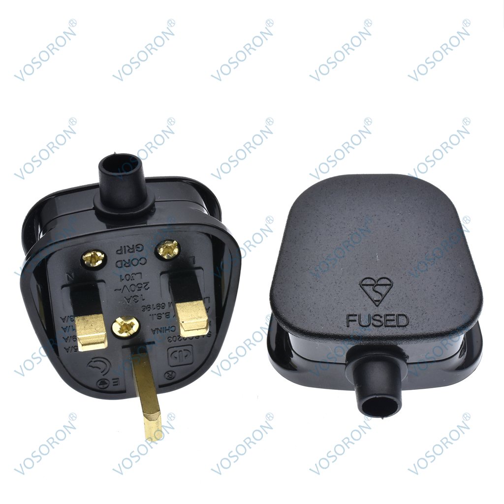 UK Plug 3 Pins Rewireable Power Plug Type G With 13A Fuse electrical plugs and sockets