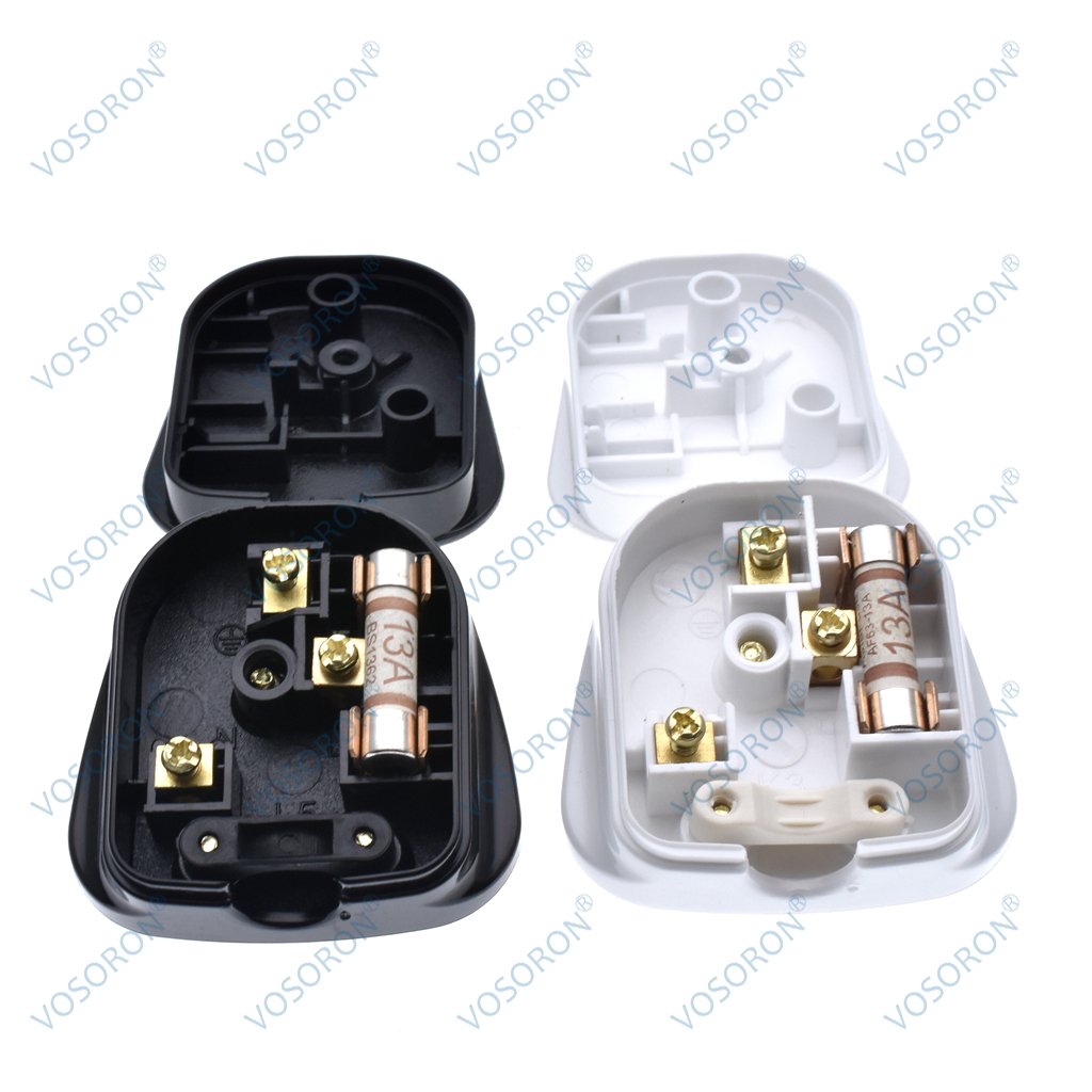 UK Plug 3 Pins Rewireable Power Plug Type G With 13A Fuse electrical plugs and sockets
