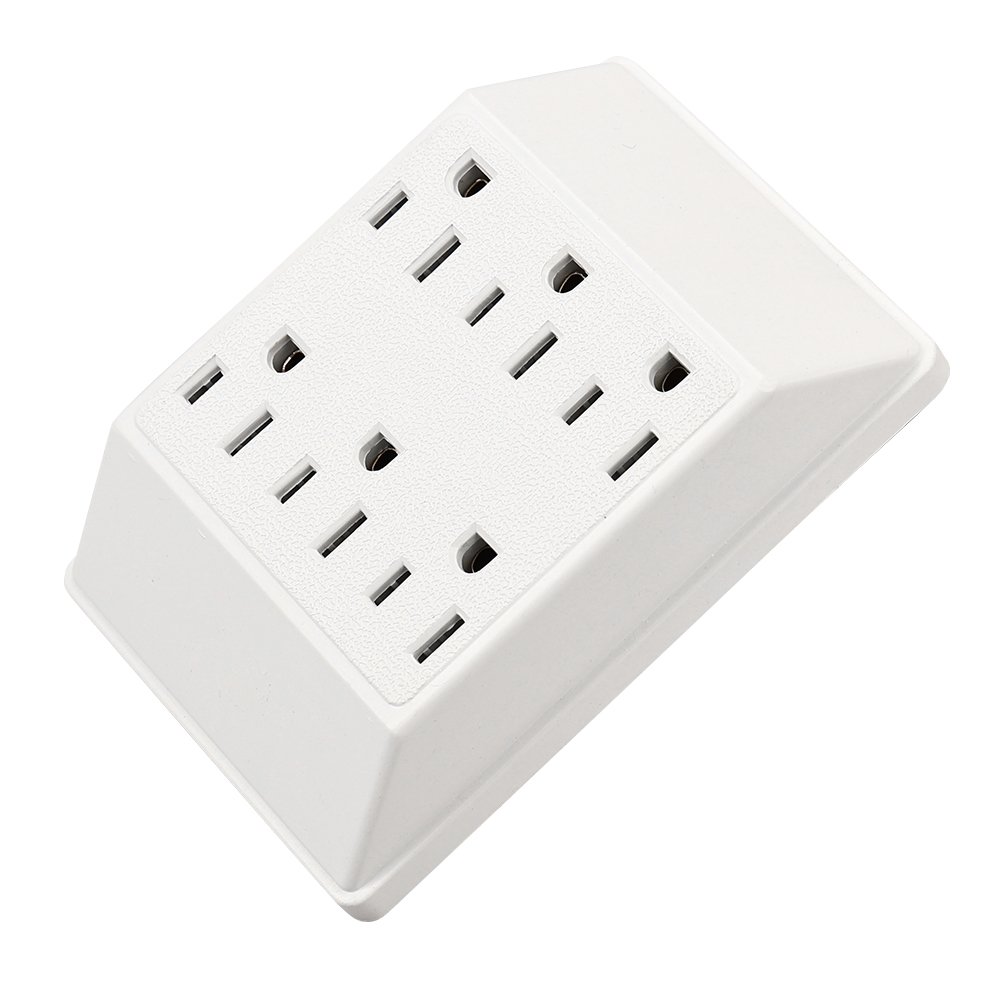 Home Smart Electrical Plug with Socket Customized Logo Brand 6 Outlets Wall Socket US Plug