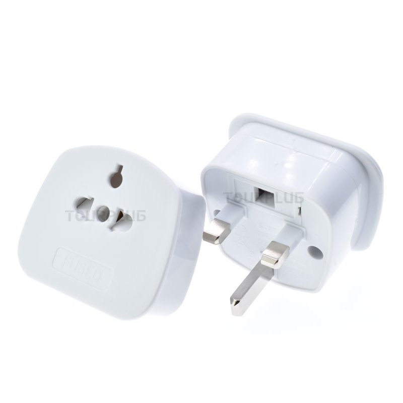 Customization EU US to UK Type G plug converter 13A white travel plug for UK plug adapter