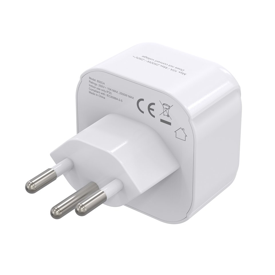 International universal power eu socket electrical swiss outlet travel plug voltage converter euro to Switzerland adapter