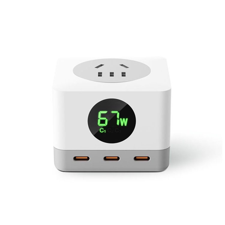 Universal Jp Us Plug Type C Pd Fast Charging Desktop Extension Surge Protector Power Socket Usb Gan Charger Smart Power Strip