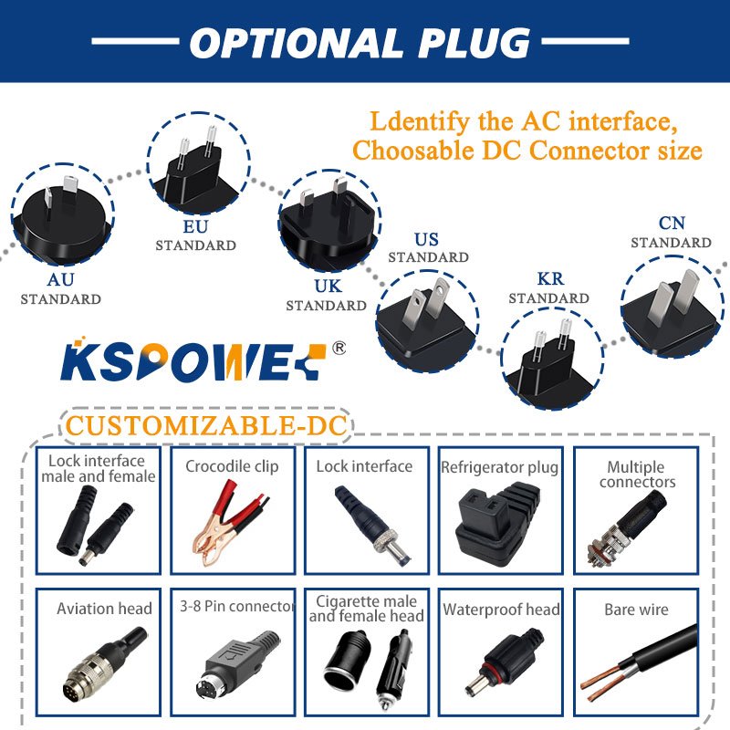 UK US EU AU Plug Wall Power Adapters 45w 10w 12w 15w 18w 24w 25w 30w 36w AC DC 5V 6V 9V 12V 15V 24V 36V adaptor 12v 1a 2a 5v