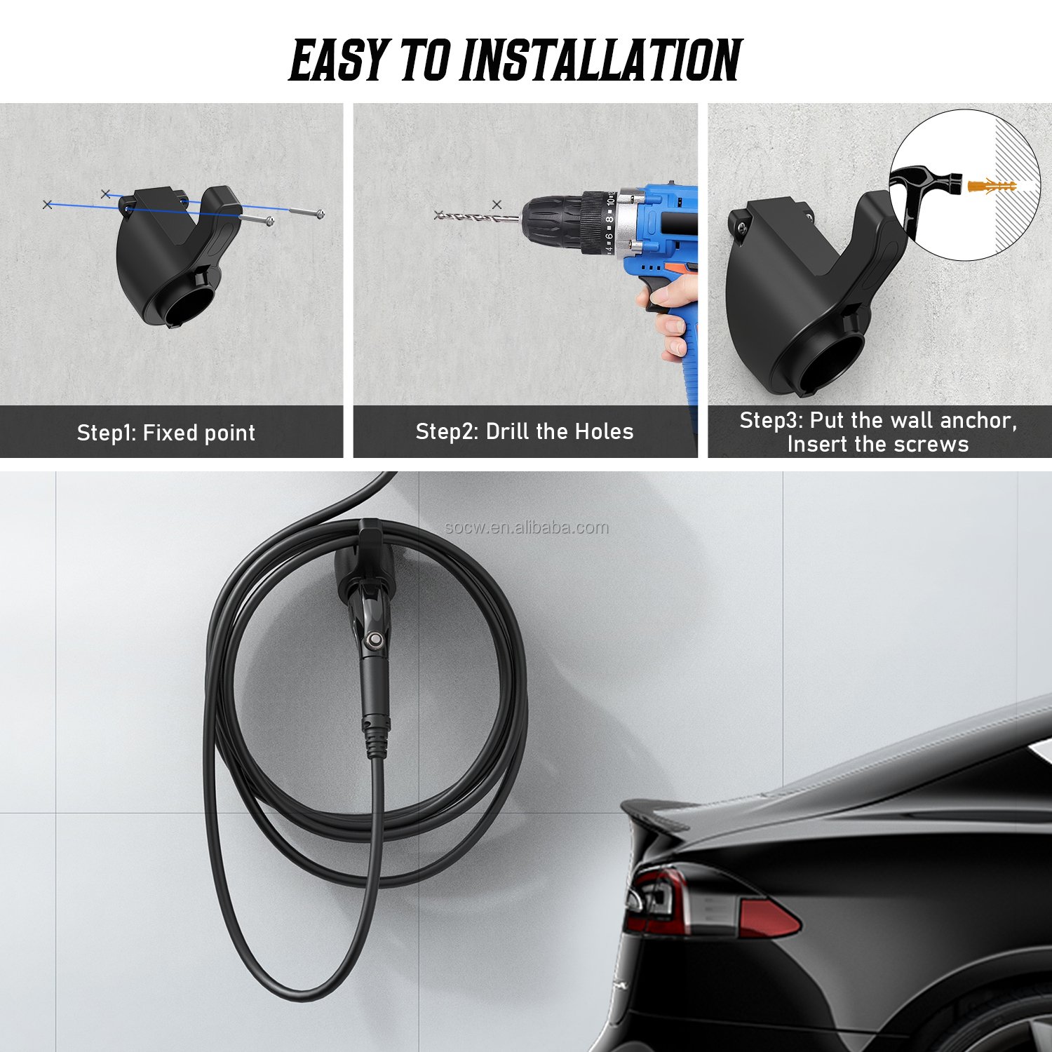 Tuv CE Certificated 5/10 Meter Electric Car Charging Cable Ev Charging Cable Type 2 new energy car charging Cable