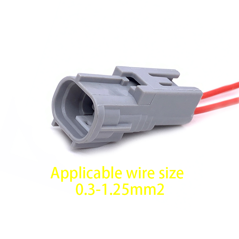 2 Pin Auto Fog Light Lamp Socket Reverse Radar Plug Male Female Connector Wire Harness 6189-0031