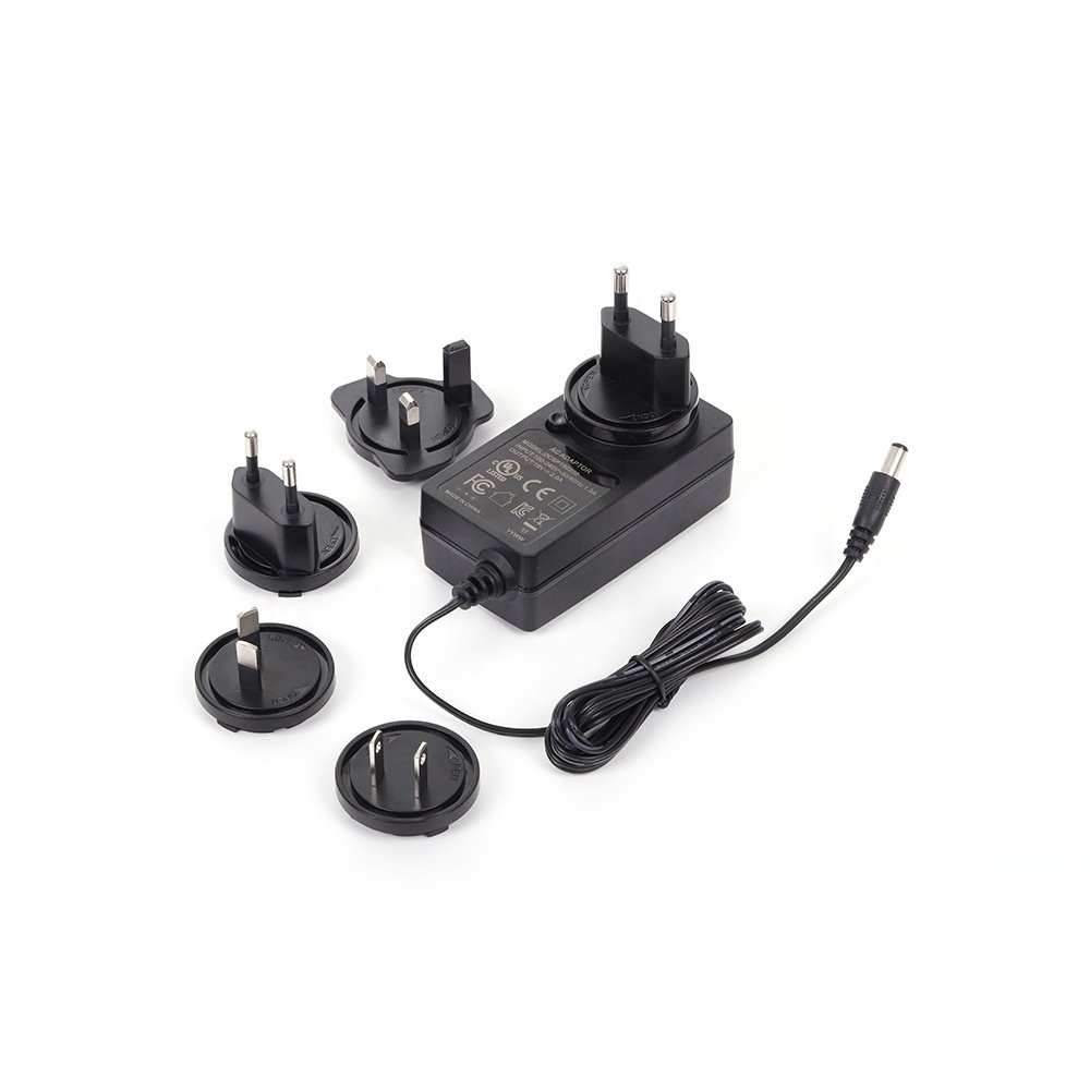 US EU UK AU KC Interchangeable Plugs power supply 15V 2.7A 2700mA 36V 1.11A 40W 7.5V 2.66A 20W