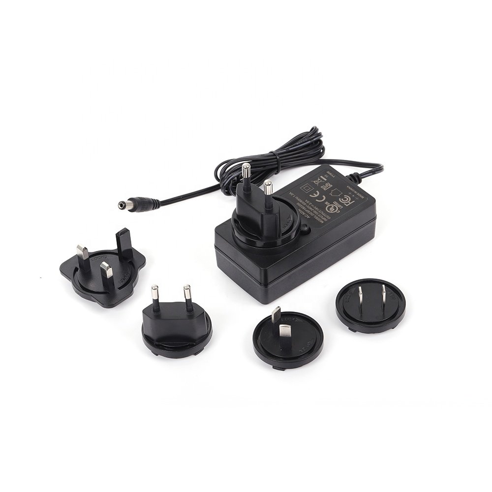 US EU UK AU KC Interchangeable Plugs power supply 15V 2.7A 2700mA 36V 1.11A 40W 7.5V 2.66A 20W
