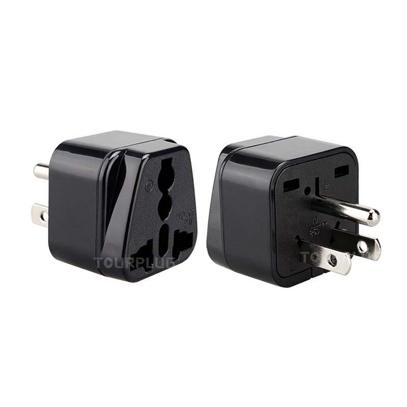 Fast shipping universal UK AU US EU adapter to US plugs adapters 3 pins Travel Power Adapters travel plugs for American