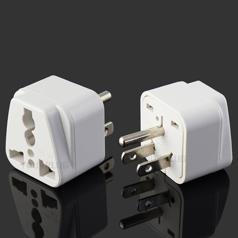 Fast shipping universal UK AU US EU adapter to US plugs adapters 3 pins Travel Power Adapters travel plugs for American