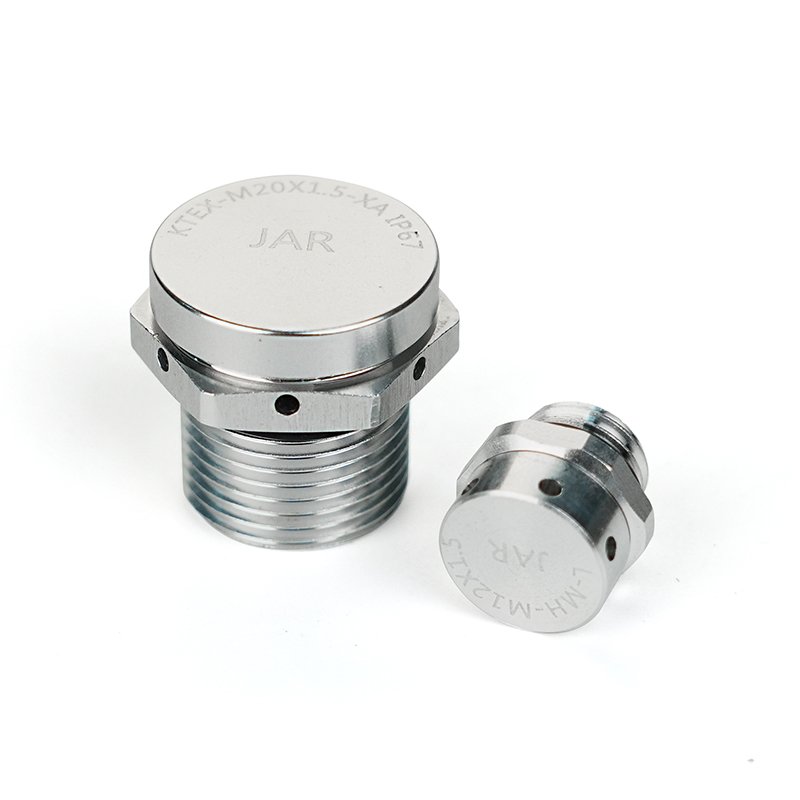 JAR manufacturer waterproof metal breather valve UL V0 ROHS metric aluminum air vent plug