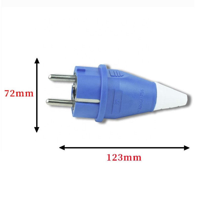 SCHUKO Waterproof 16A EU 2P+E Industrial Plug Concealed Wall Surface Mounted Socket