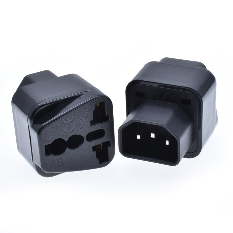 Universal socket UPS/PDU IEC-C14 male 3 prong electric plug adapter conversion power socket 10A250V With CE