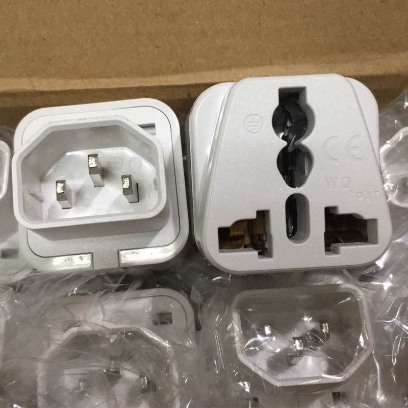 Universal socket UPS/PDU IEC-C14 male 3 prong electric plug adapter conversion power socket 10A250V With CE