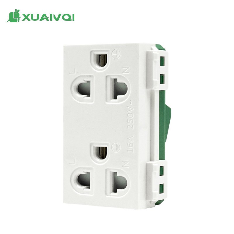 TISI Certificate Popular Tabletop Socket Southeast Asia Socket 2 Gang 3 Pins