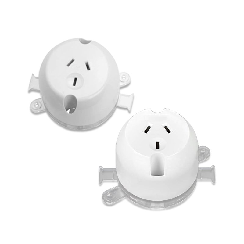 SAA Certificate Australian Standard White Electrical Single Outlet Surface Socket Plug Base