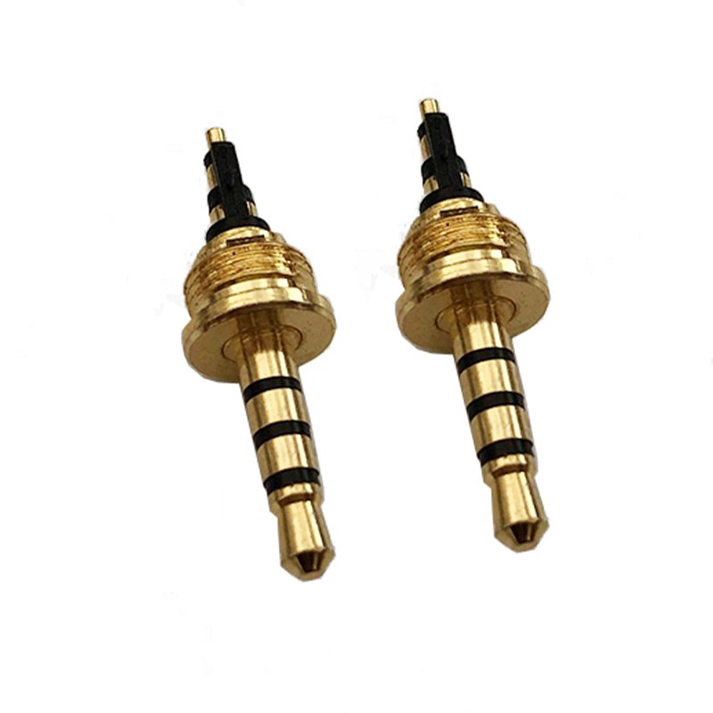 High sound quality 2.5 mm 4 poles 6.8 D 22.5 L gold plated audio connector