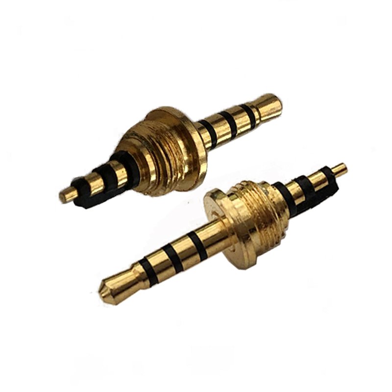 High sound quality 2.5 mm 4 poles 6.8 D 22.5 L gold plated audio connector