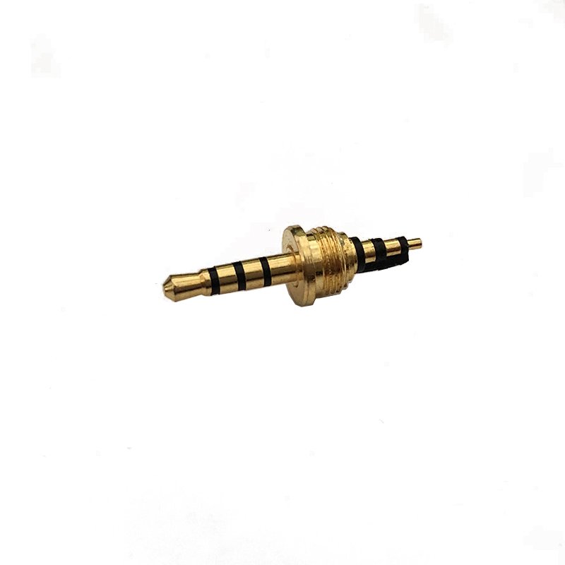 High sound quality 2.5 mm 4 poles 6.8 D 22.5 L gold plated audio connector