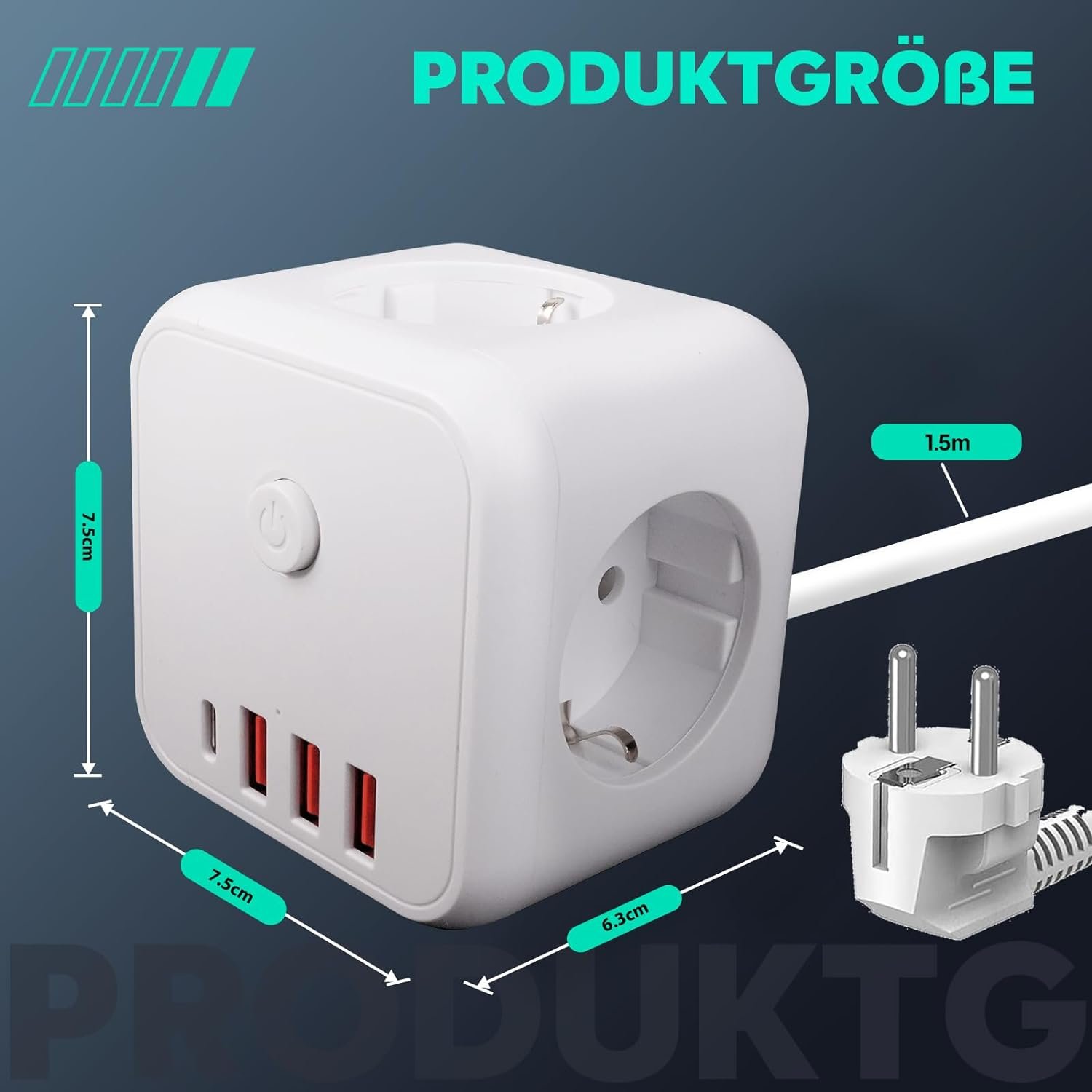(Hot Offer) NO Smart Plug Extension Cord Electrical Supplies