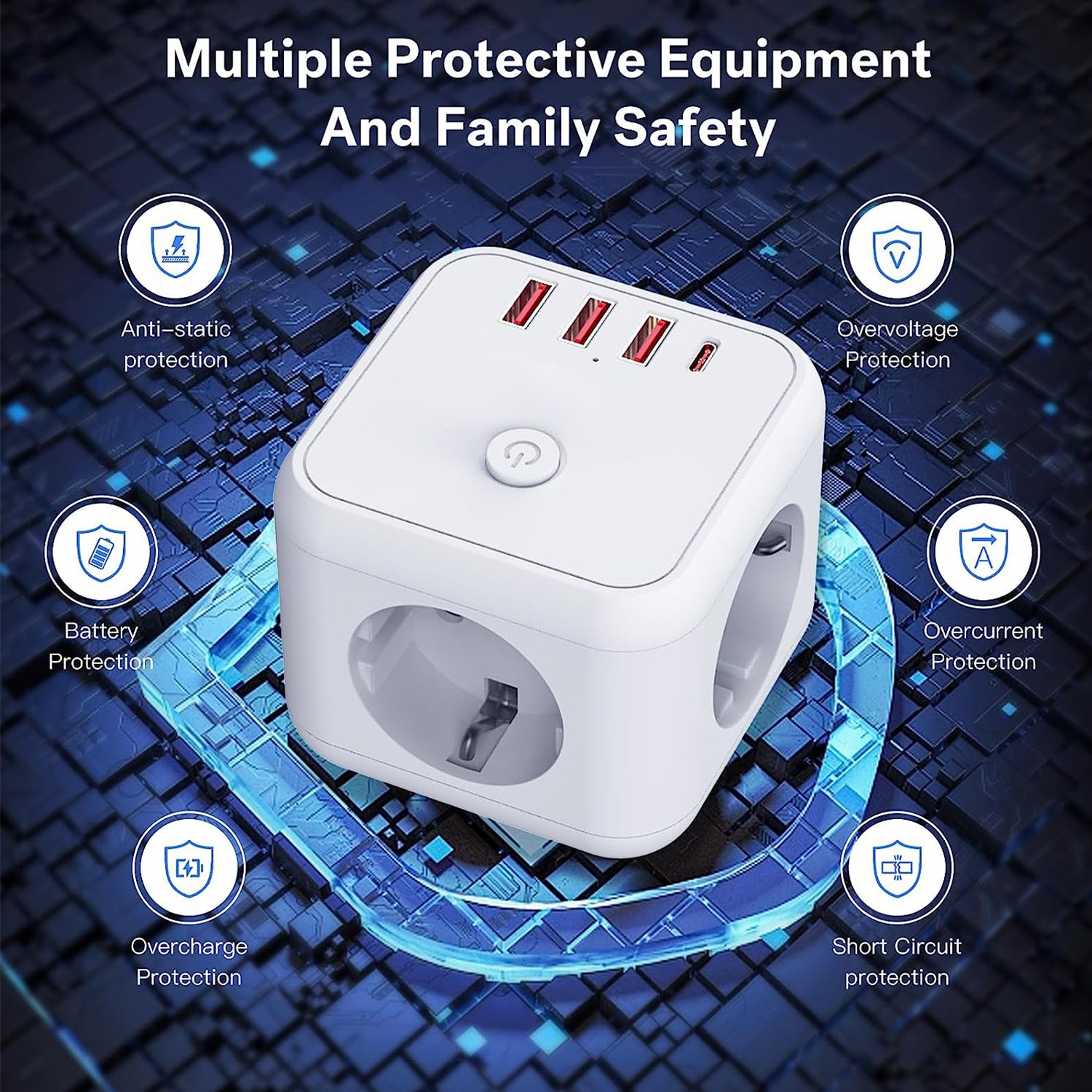 (Hot Offer) NO Smart Plug Extension Cord Electrical Supplies