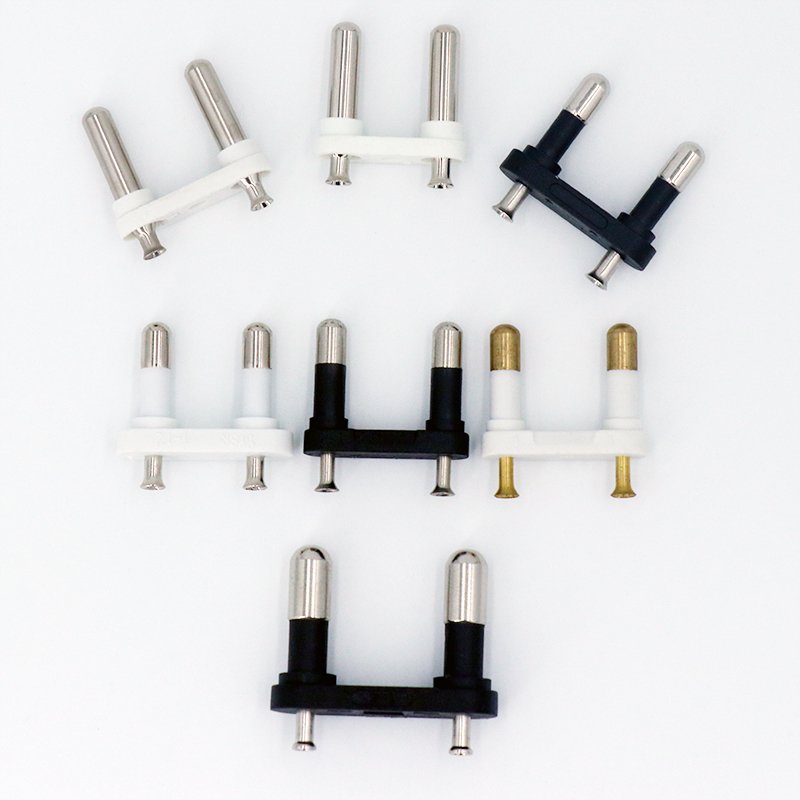 2 pin thailand plug insert pin bridge 4.8mm 6amp white/black color with Rohs Reach plastic TIS standard for Home Appliances