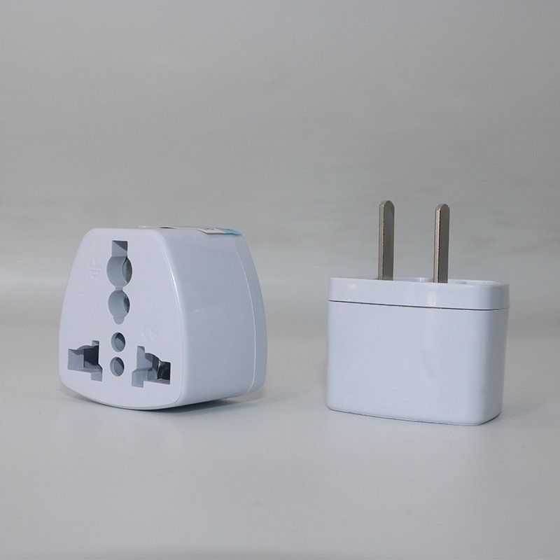 Universal travel adapter UK to US plug Adapter Converter in white color