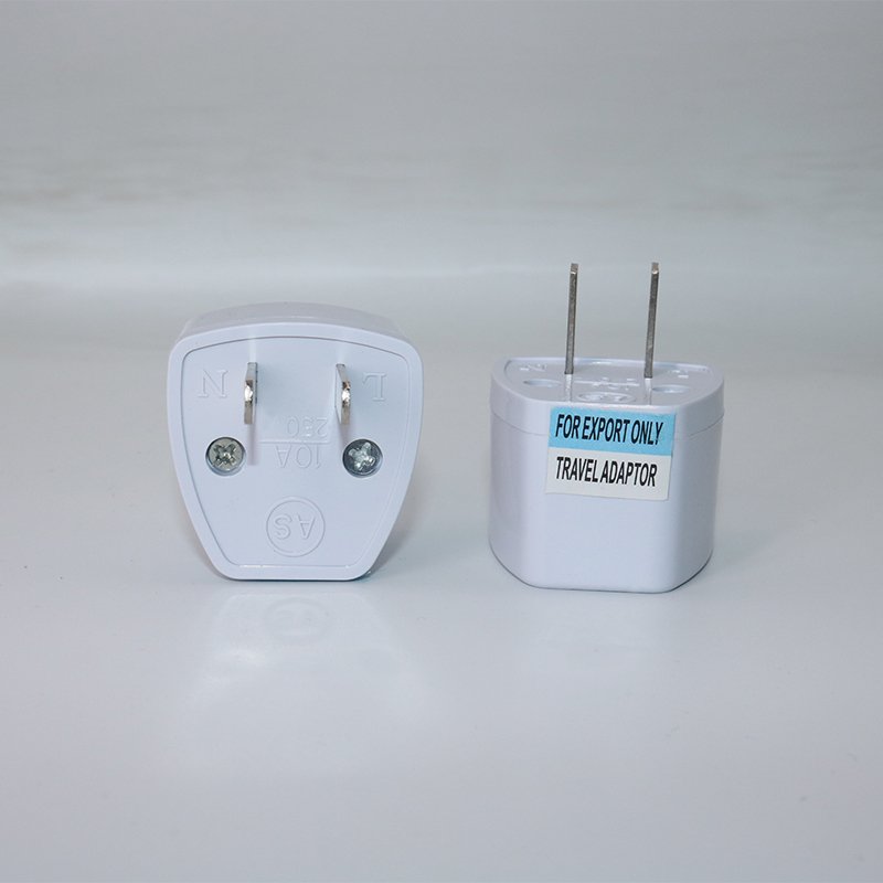 Universal travel adapter UK to US plug Adapter Converter in white color