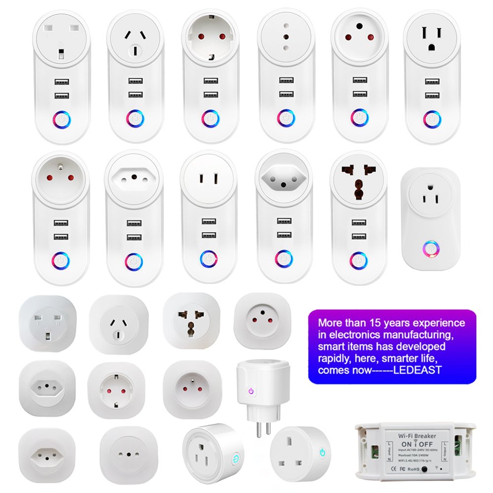 Wholesale America Voice Control Power Plug Smart Home Automation wireless WiFi socket