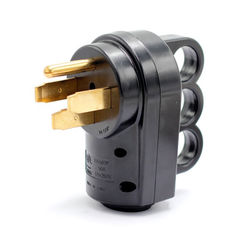 US NEMA 14-50 Female 50 Amp RV Camper Caravan male Plug Replacement Receptacle Plug for Trailer