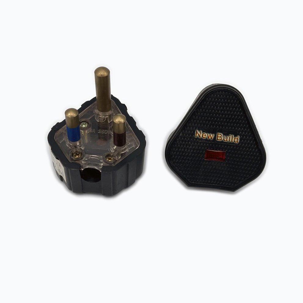 Wholesale Bs Uk Type G Wiring Electrical Plug 3 Pins With 13a Fused Black Power Industrial Plug Top