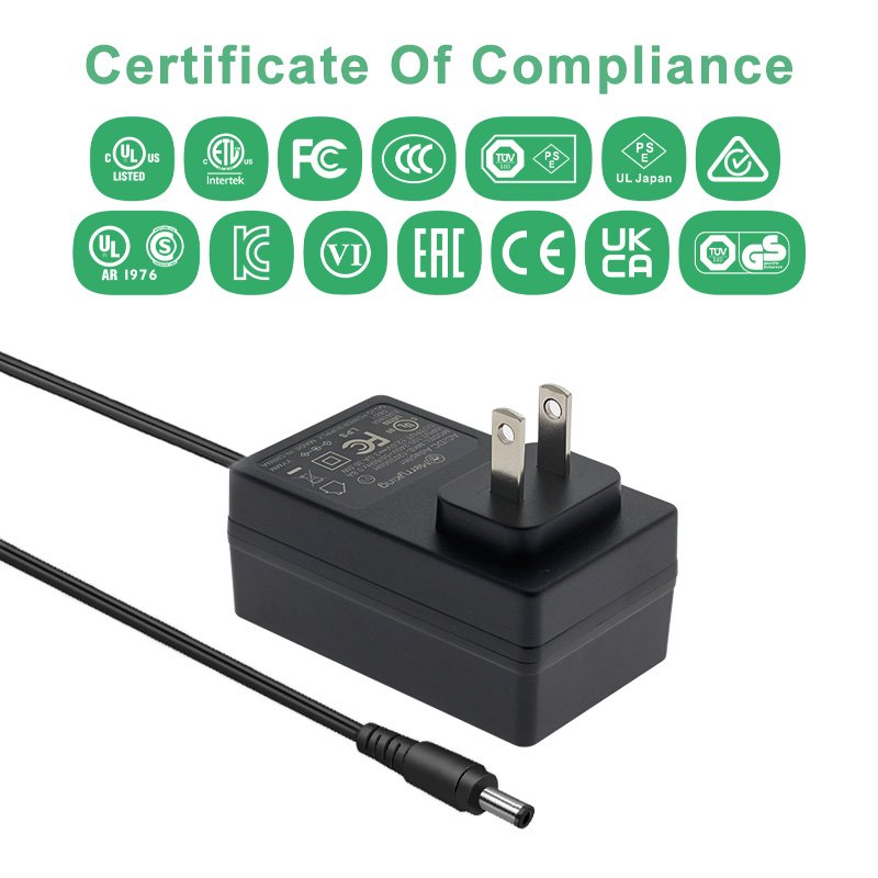 UL Plug Adaptor UL ETL FCC Certificate 1A 1.5A 2A 2.5A 3A 4A 5A 5V 9V 12V 24V 36V 48V AC DC Power Adapter