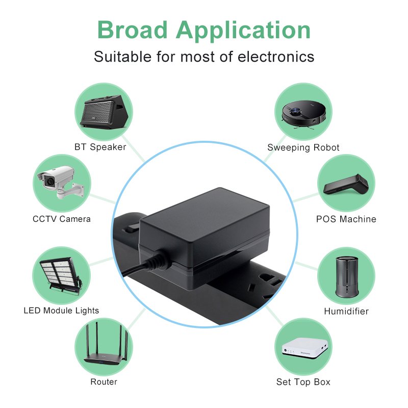 UL Plug Adaptor UL ETL FCC Certificate 1A 1.5A 2A 2.5A 3A 4A 5A 5V 9V 12V 24V 36V 48V AC DC Power Adapter