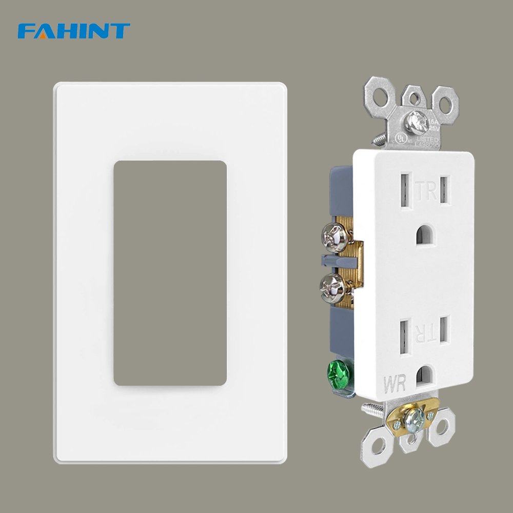 DW15Q 15amp 125v us decorator wall plug duplex electrical wall receptacle outlet socket with weather resistance