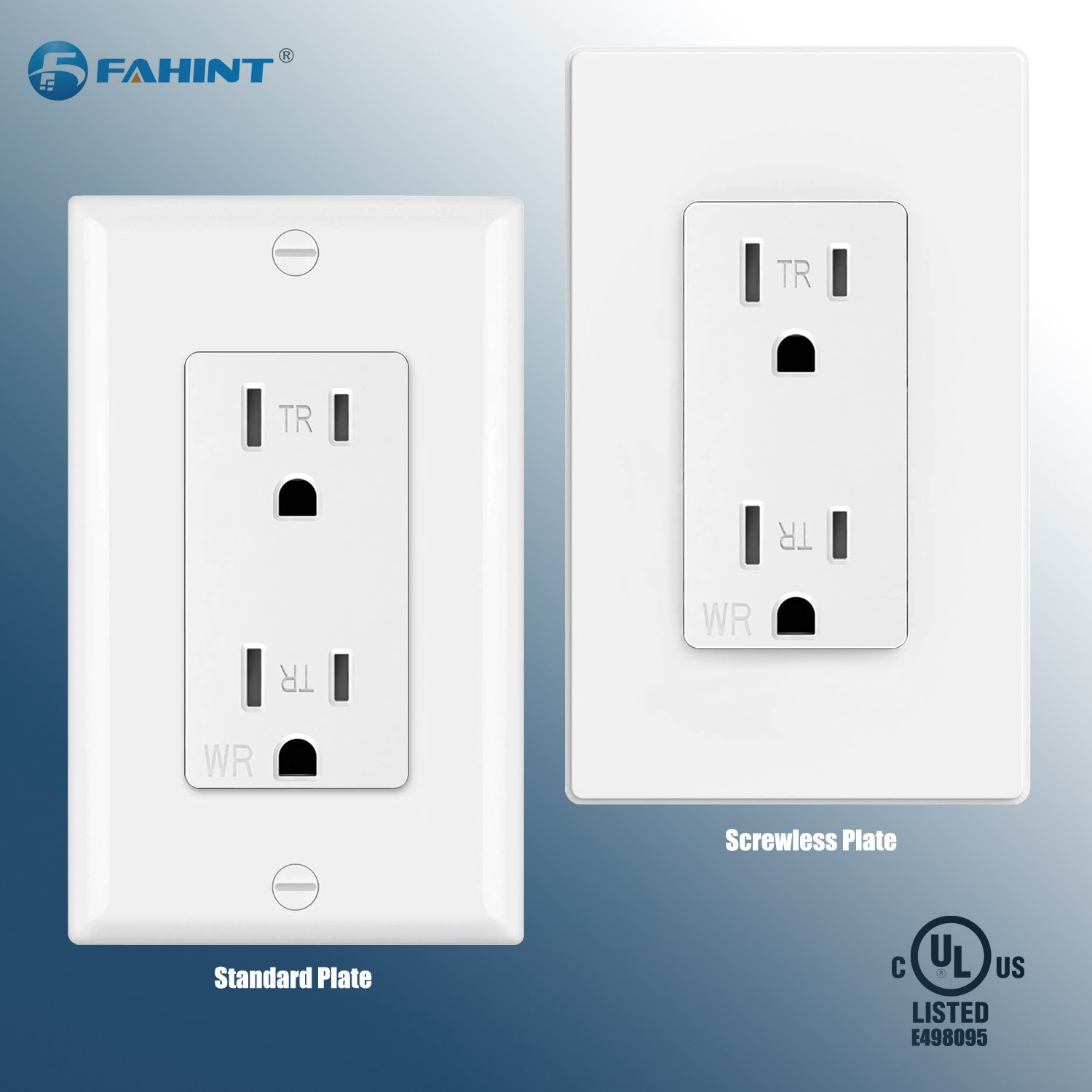 DW15Q 15amp 125v us decorator wall plug duplex electrical wall receptacle outlet socket with weather resistance