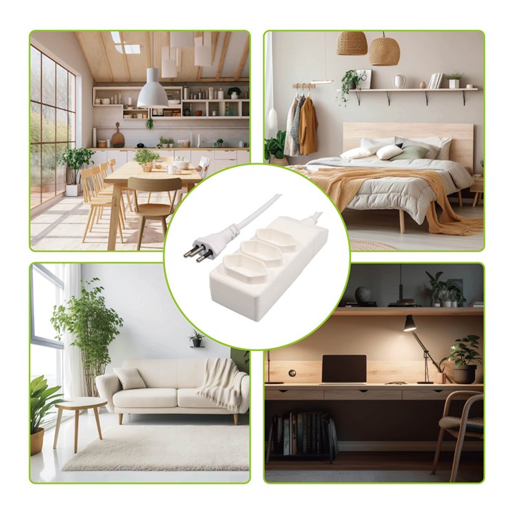 New Model Brazil Type Extension Socket 1.5M Cable Power Strip with Electrical Plug High Power Socket