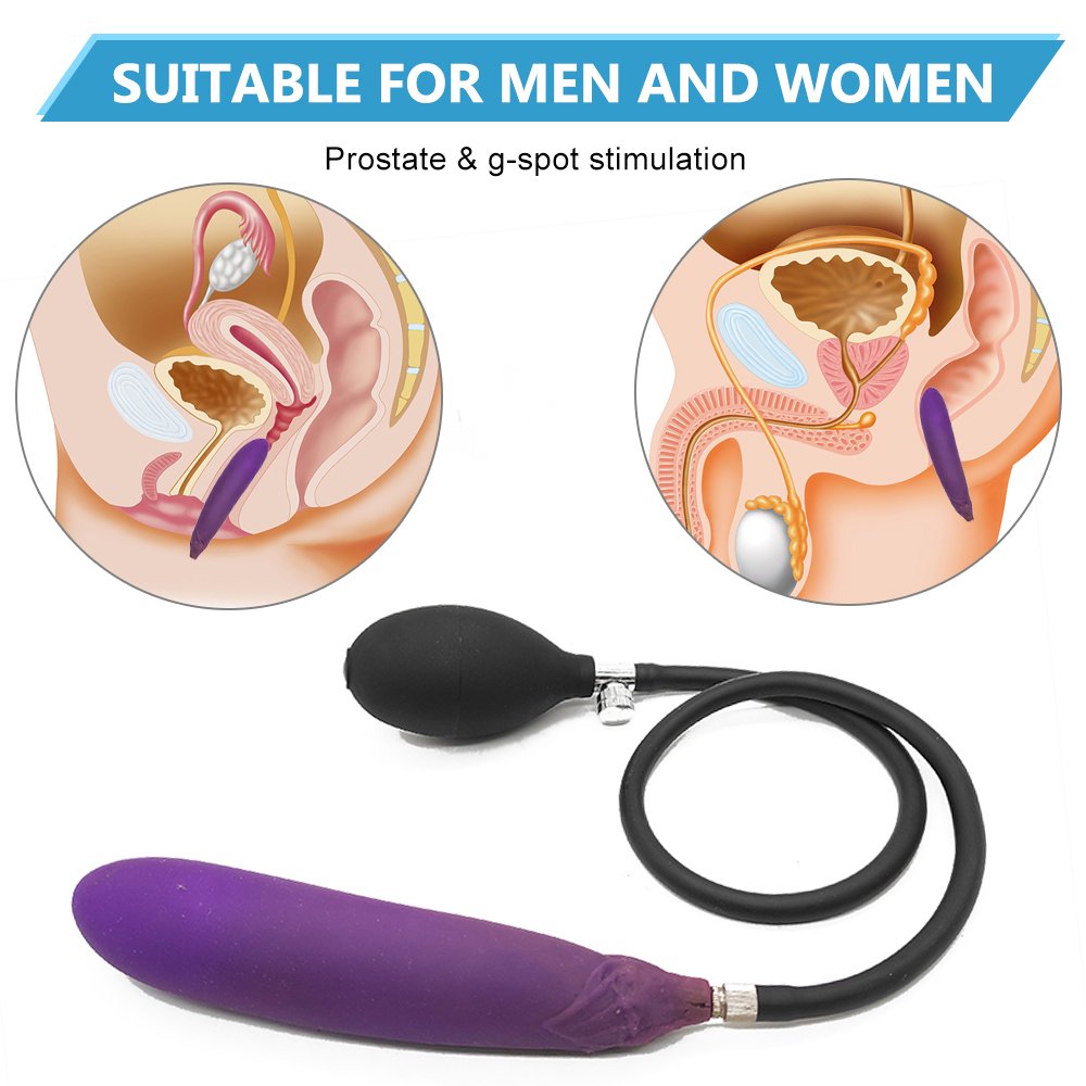 Vegetable Inflatable Anal Plug Separate Pump Expandable Butt Plug Bdsm Particle Stimulate G-spot Massage Big Ass Dilator Sex Toy