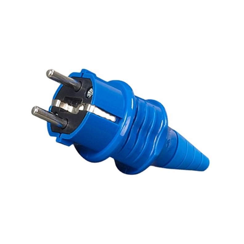 Electrical European Plug And Socket Plastic Male Female SCHUKO Industrial Plug And Socket Power Cable Plug