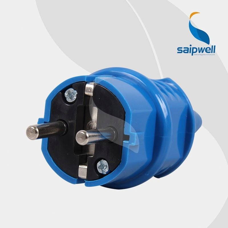Electrical European Plug And Socket Plastic Male Female SCHUKO Industrial Plug And Socket Power Cable Plug
