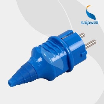 Electrical European Plug And Socket Plastic Male Female SCHUKO Industrial Plug And Socket Power Cable Plug