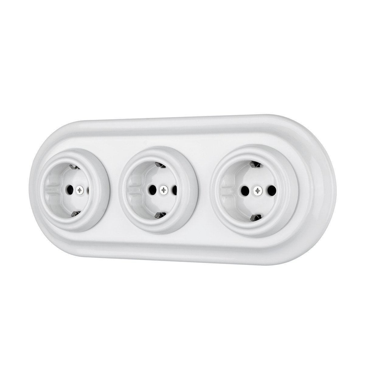 Best selling ceramic EU socket,flush mounted porcelain wall sockets,retro electric plug socket